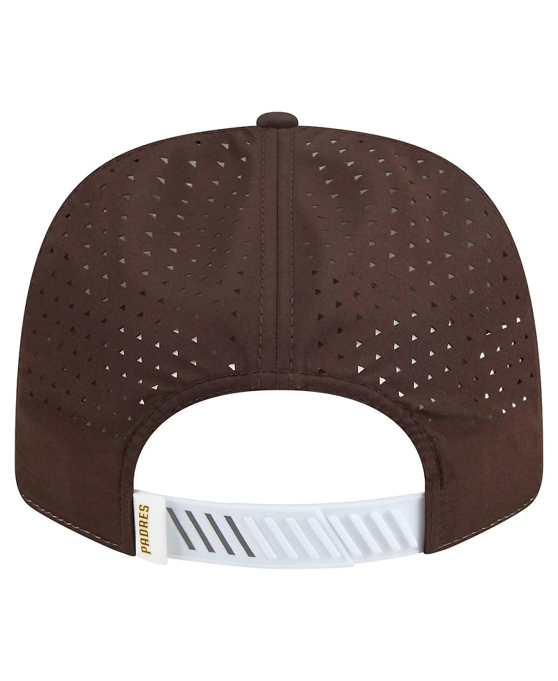 New Era Men's White/Brown San Diego Padres Established Patch 9SEVENTY Adjustable Hat