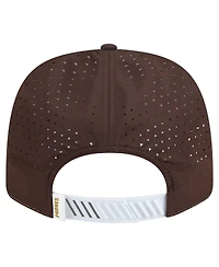 New Era Men's White/Brown San Diego Padres Established Patch 9SEVENTY Adjustable Hat