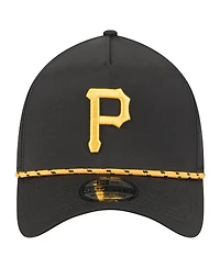 New Era Men's Black Pittsburgh Pirates 39THIRTY A-Frame Perforated Flex Hat