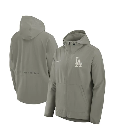 Nike Men's Gray Los Angeles Dodgers Unlimited Packable Full-Zip Hooded Jacket