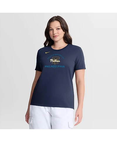Nike Women's Navy Philadelphia Phillies City Connect Arch T-Shirt