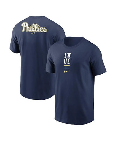 Nike Men's Navy Philadelphia Phillies City Connect 2-Hit T-Shirt