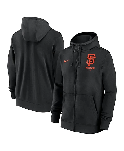 Nike Men's Black San Francisco Giants Primetime Lockup Full-Zip Hoodie