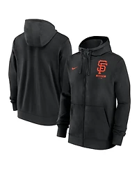 Nike Men's Black San Francisco Giants Primetime Lockup Full-Zip Hoodie