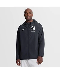 Nike Men's Navy New York Yankees Authentic Collection Raglan Therma-fit Full-Zip Hooded Jacket