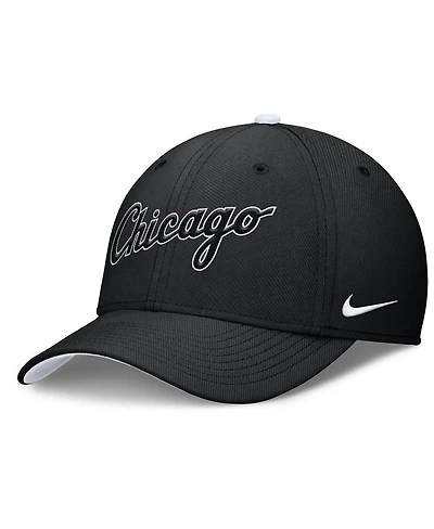 Nike Men's Black Chicago White Sox Primetime Rise Dri-fit Flex Hat