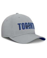 Nike Men's Gray Toronto Blue Jays Primetime Rise Dri-fit Flex Hat