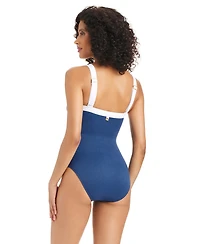 Bleu by Rod Beattie Women's I'm With The Band Square-Neck One-Piece Swimsuit