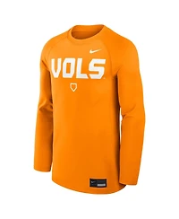 Nike Men's Tennessee Orange Volunteers Dugout Game Time Raglan Dri-fit Long Sleeve T-Shirt