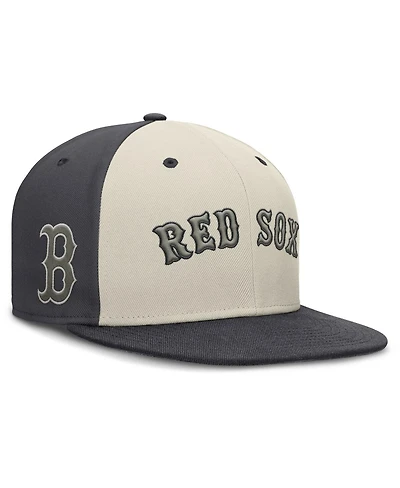 Nike Men's Cream Boston Red Sox Dri-fit True Fitted Hat