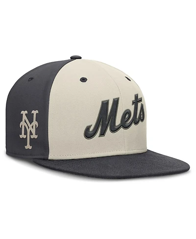 Nike Men's Cream New York Mets Dri-fit True Fitted Hat