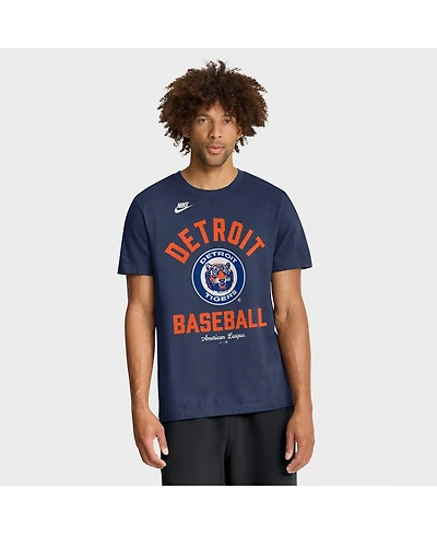 Nike Men's Navy Detroit Tigers Cooperstown Collection T-Shirt