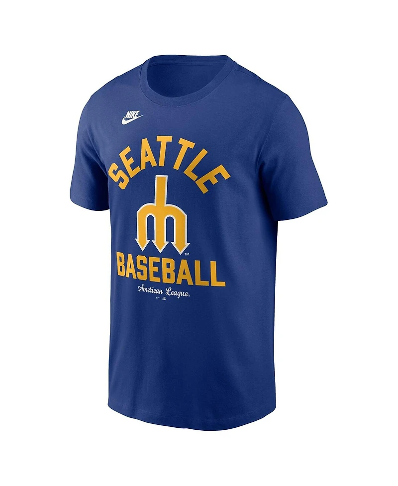 Nike Men's Royal Seattle Mariners Cooperstown Collection T-Shirt