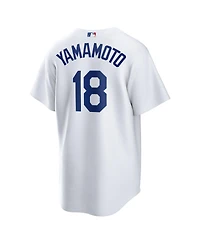 Nike Men's Yoshinobu Yamamoto White Los Angeles Dodgers Home Replica Jersey