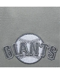 Mitchell & Ness Men's Gray San Francisco Giants Thunderstorm Head Coach Pro-Crown Adjustable Hat