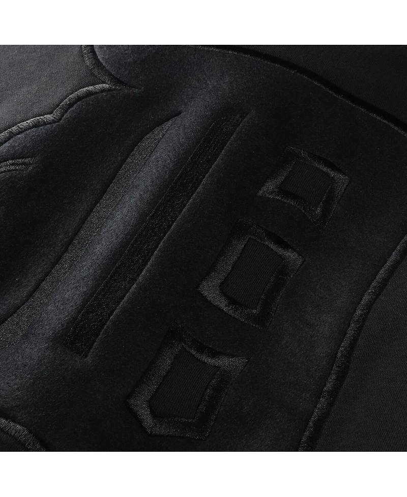 Mitchell & Ness Men's Black Detroit Tigers Phantom Fleece Crewneck Sweatshirt