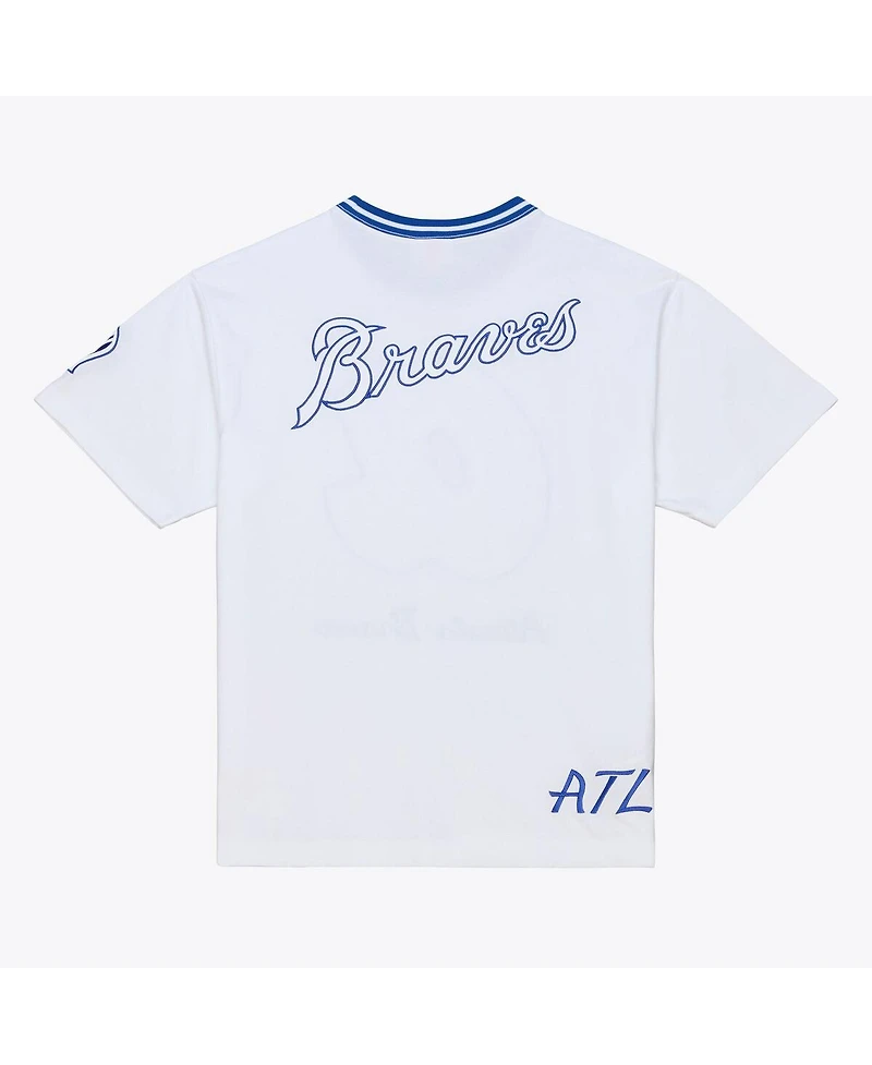 Mitchell & Ness Men's White Atlanta Braves Cooperstown Collection Arctic T-Shirt