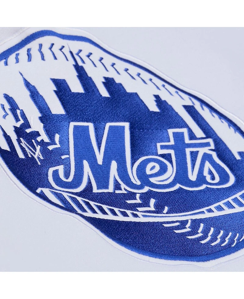 Mitchell & Ness Men's White New York Mets Cooperstown Collection Fleece Hoodie