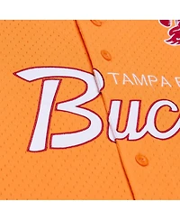 Mitchell & Ness Men's Orange Tampa Bay Buccaneers Head Coach Mesh Full-Button Fashion Jersey