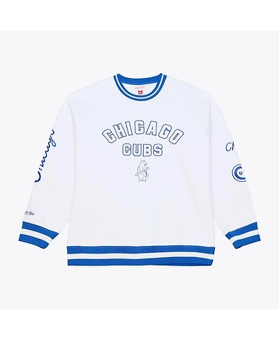 Mitchell & Ness Men's White Chicago Cubs Arctic Fleece Sweatshirt