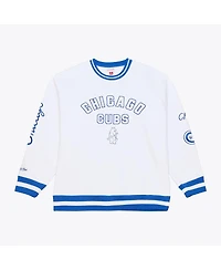 Mitchell & Ness Men's White Chicago Cubs Arctic Fleece Sweatshirt