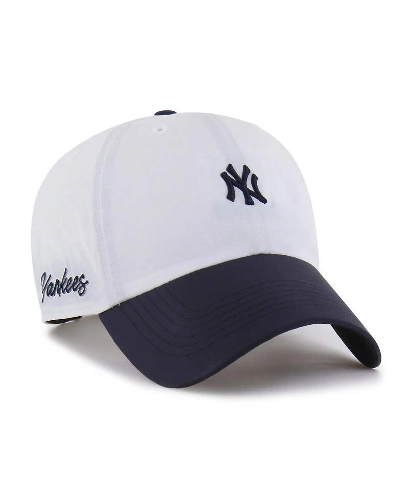 '47 Brand Men's White/Navy New York Yankees Vista Mini Clean Up Brrr Adjustable Hat