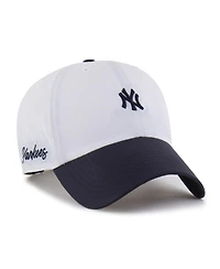 '47 Brand Men's White/Navy New York Yankees Vista Mini Clean Up Brrr Adjustable Hat
