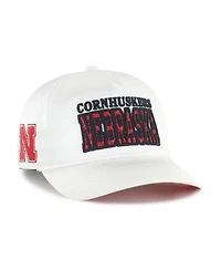 '47 Brand Women's White Nebraska Huskers Outspoken Hitch Adjustable Hat