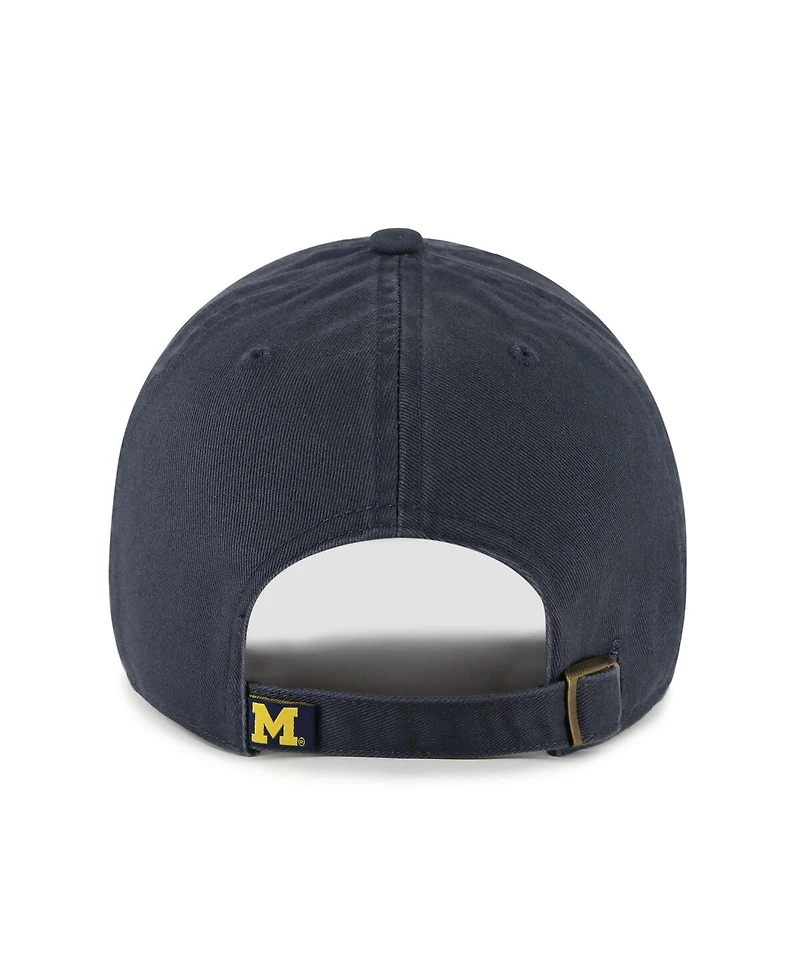 '47 Brand Men's Navy Michigan Wolverines Clean Up Adjustable Hat