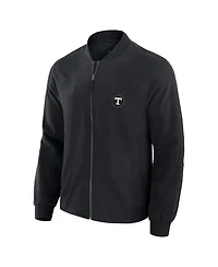 J. Palmer Men's Black Tennessee Volunteers Lightweight Cover-4 Tri-Blend Full-Zip Jacket