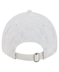 New Era Women's White Texas Rangers Floral Mesh 9TWENTY Adjustable Hat