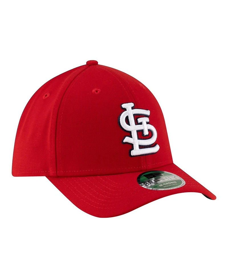 New Era Men's Red St. Louis Cardinals Player Replica 39THIRTY M-Crown Flex Hat