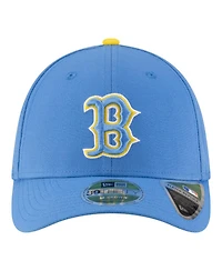 New Era Men's Light Blue Boston Red Sox Player Replica 39THIRTY M-Crown Flex Hat
