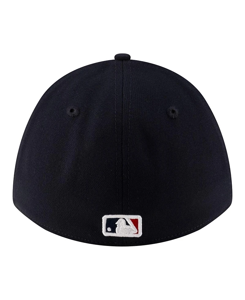 New Era Men's Navy Atlanta Braves Player Replica 39THIRTY M-Crown Flex Hat