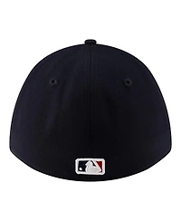 New Era Men's Navy Atlanta Braves Player Replica 39THIRTY M-Crown Flex Hat