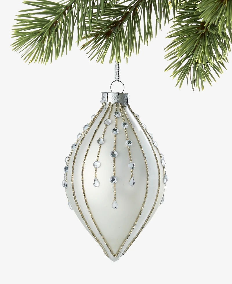 Holiday Lane Gilded Glamour Drop Ornament, Macy's Exclusive