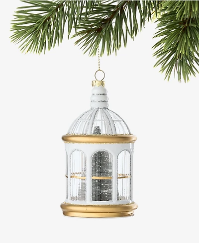 Holiday Lane Gilded Glamour Birdcage Ornament, Macy's Exclusive