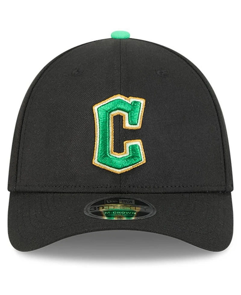 New Era Men's Black Cleveland Guardians 2026 St. Patrick's Day 39THIRTY Flex Hat