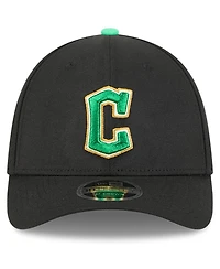 New Era Men's Black Cleveland Guardians 2026 St. Patrick's Day 39THIRTY Flex Hat