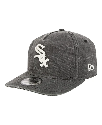 New Era Men's Black Chicago White Sox Denim Classic 19TWENTY Adjustable Hat
