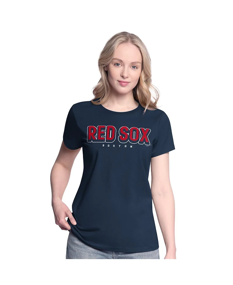 G-iii 4Her by Carl Banks Women's Navy/Red Boston Red Sox Two T-Shirt Combo Pack
