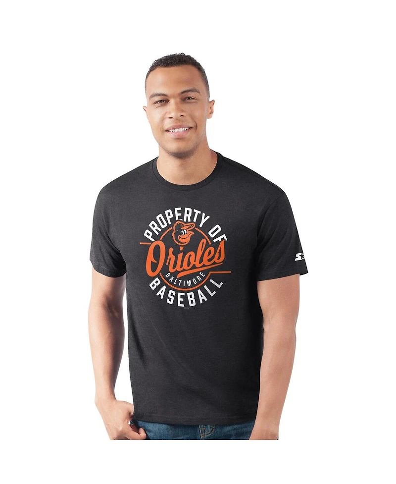 Starter Men's Black Baltimore Orioles Prime Time Property Of T-Shirt