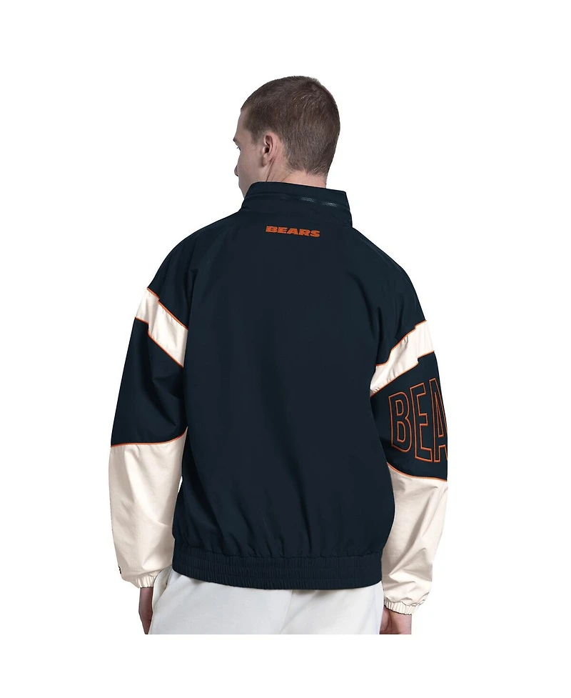 Starter Men's Navy Chicago Bears The Gust Full-Zip Hoodie