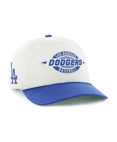 '47 Brand Big Boys and Girls Natural/Royal Los Angeles Dodgers Frame Out Hitch Adjustable Hat