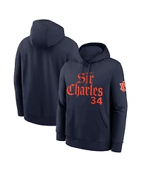 Nike Men's Charles Barkley Navy Auburn Tigers Name Number Club Fleece Hoodie