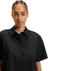 Boss by Hugo Women's Virgin Wool Regular-Fit Blouse