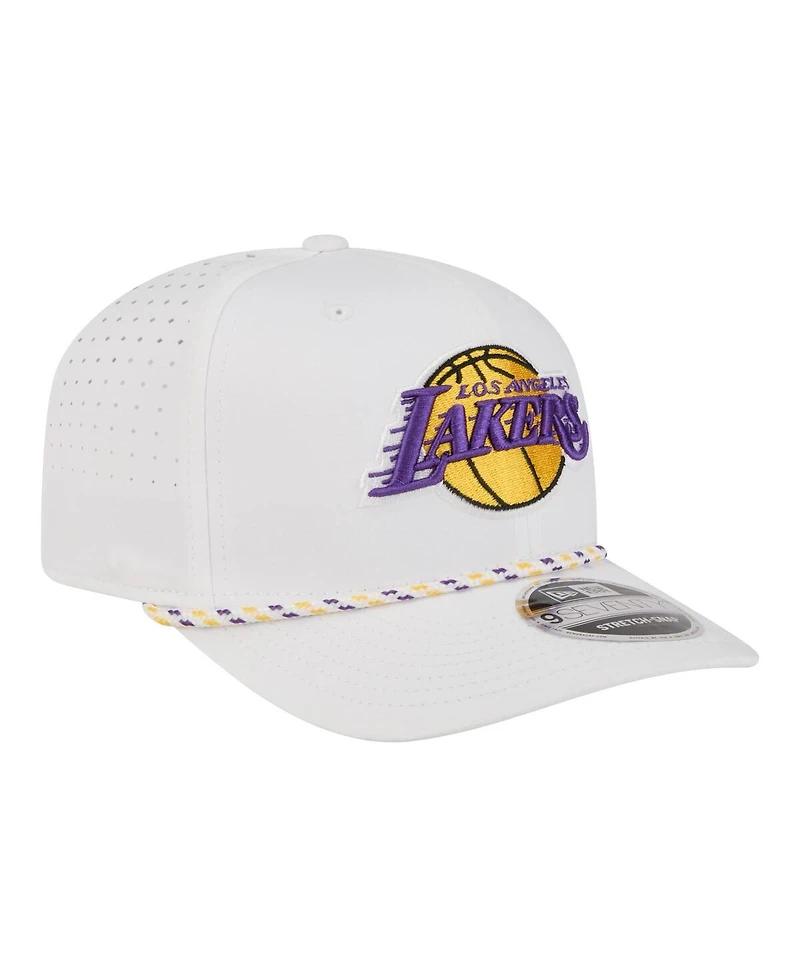 New Era Men's White Los Angeles Lakers 2026 Nba All-Star Game Rope Vented 9SEVENTY Adjustable Hat