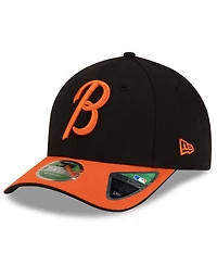 New Era Men's Black/Orange Baltimore Orioles Player Replica 9FORTY Adjustable Hat