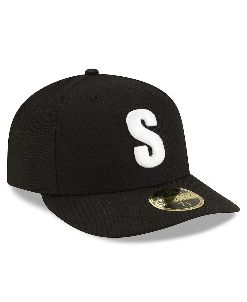 New Era Men's Black Seattle Mariners Authentic Collection Low Profile 59FIFTY Fitted Hat