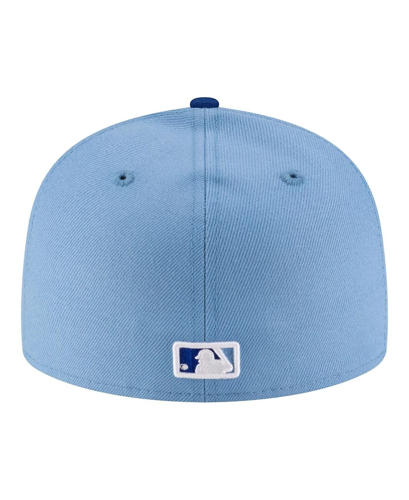 New Era Men's White/Light Blue Kansas City Royals Authentic Collection On-Field 59FIFTY Fitted Hat